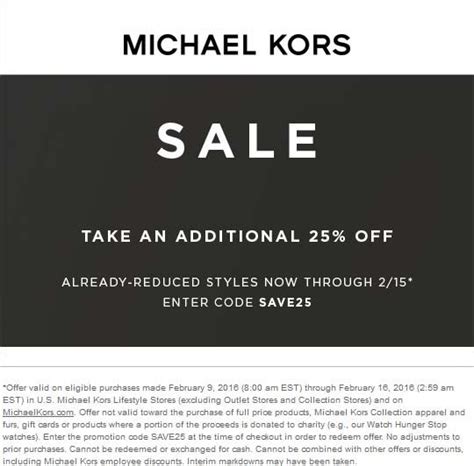 michael kors promo code australia|michael kors 25 off code.